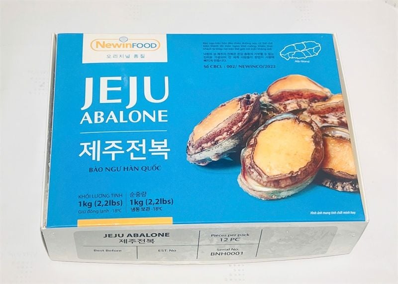  Bào Ngư Hàn Quốc Jeju- Hộp 1kg 