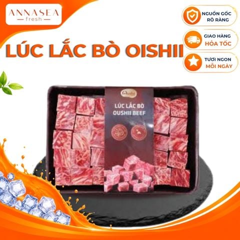  Oushii - Lúc lắc thăn ngoại bò Úc-400gr/khay 
