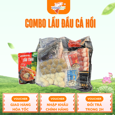  COMBO LẨU ĐẦU CÁ HỒI 