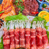  Ba chỉ bò Mỹ-nguyên Excel Cuộn 500gr/khay 