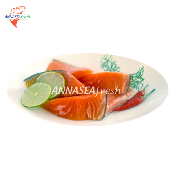  Cá hồi cắt khối đông lạnh 