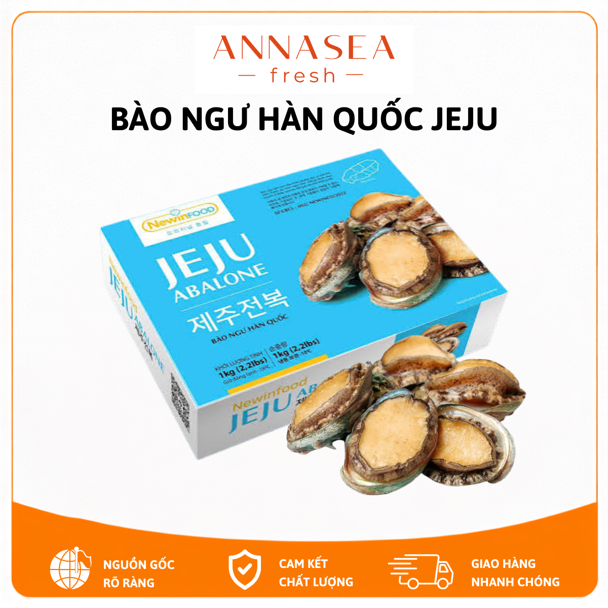  Bào Ngư Hàn Quốc Jeju- Hộp 1kg 