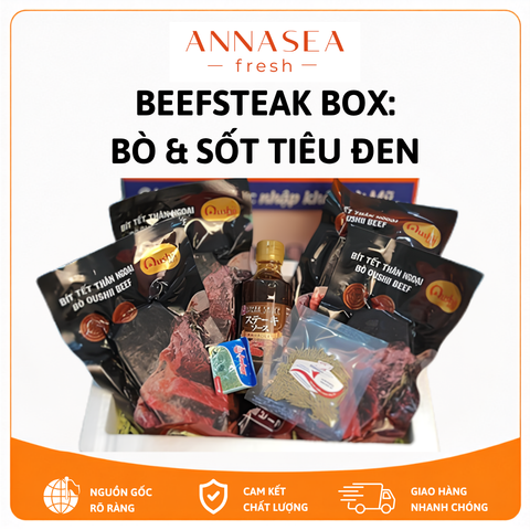  BEEFSTEAK BOX: Bò & Sốt tiêu đen 