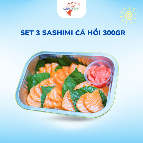  Set 3 - Sashimi Cá Hồi 300gr 