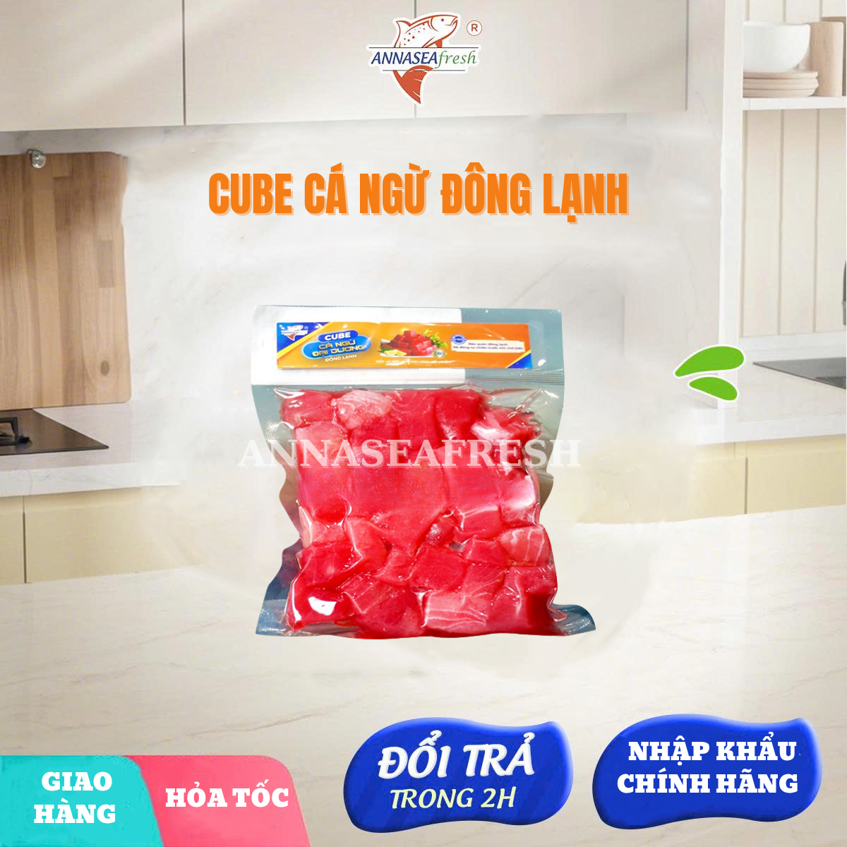  Cube Cá Ngừ Đông Lạnh 