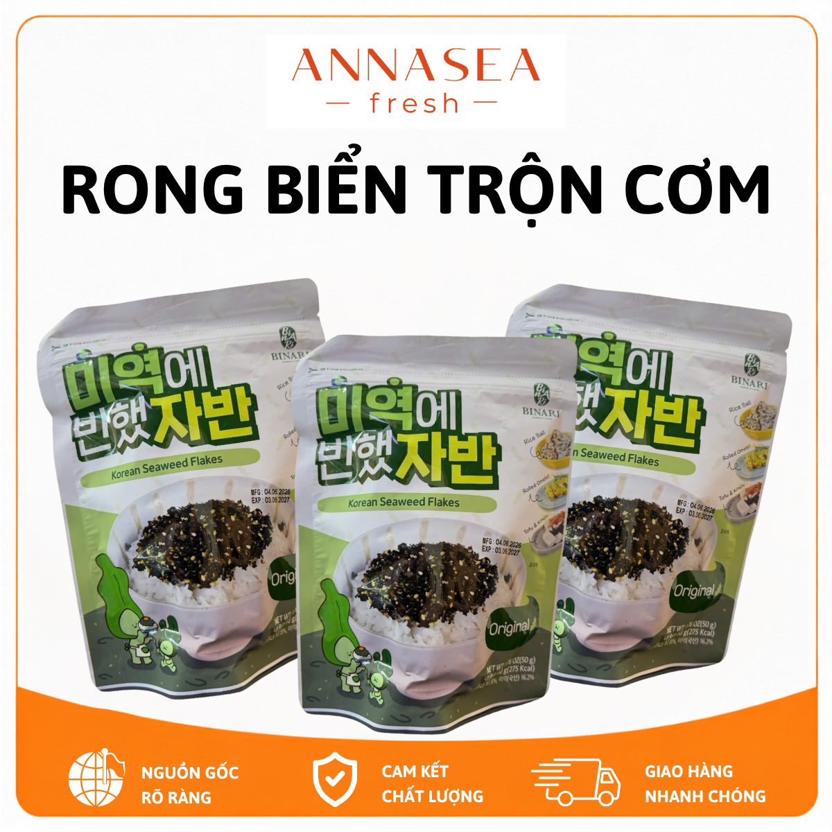  RONG BIỂN TRỘN CƠM BINARI 50GR 