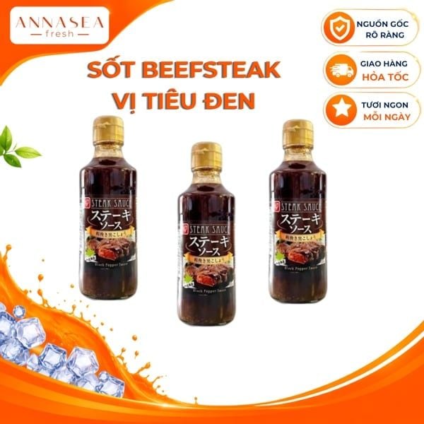  Sốt steak vị tiêu đen 225g 