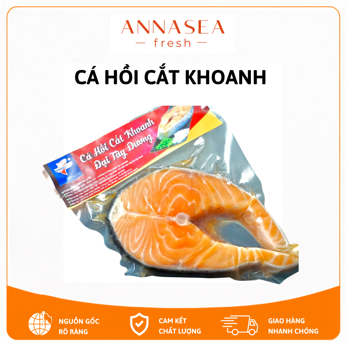  Cá Hồi Cắt Khoanh Đông Lạnh 