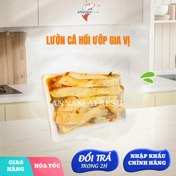 Lườn Cá Hồi Ướp Gia Vị