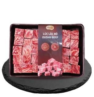  Oushii - Lúc lắc thăn ngoại bò Úc-400gr/khay 