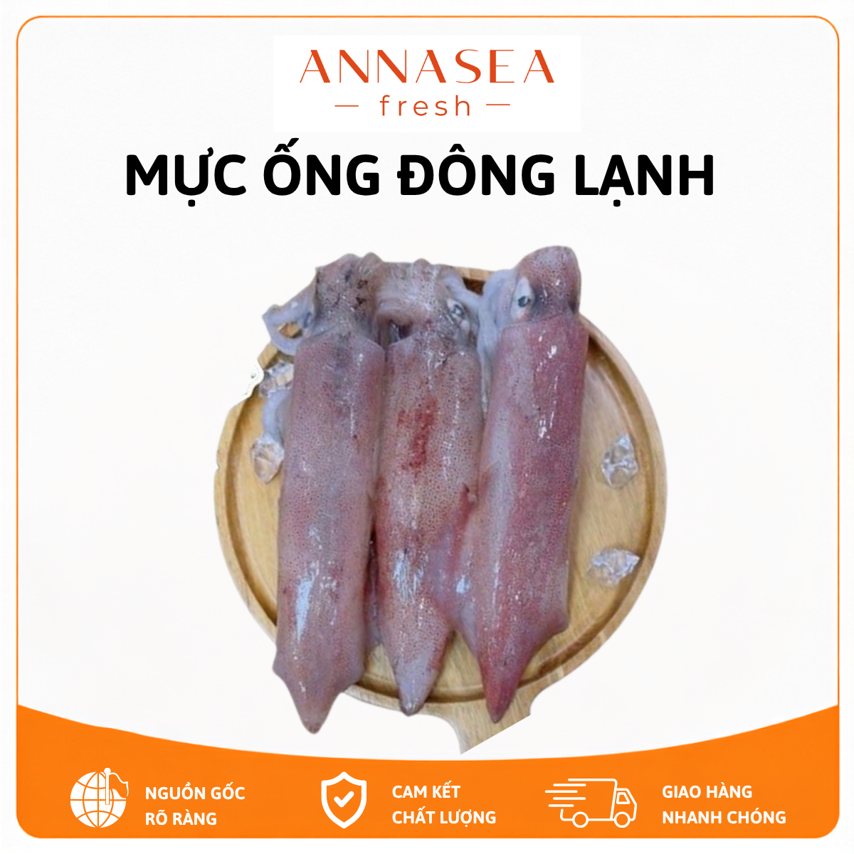  Mực ống đông lạnh KHAY 1KG 