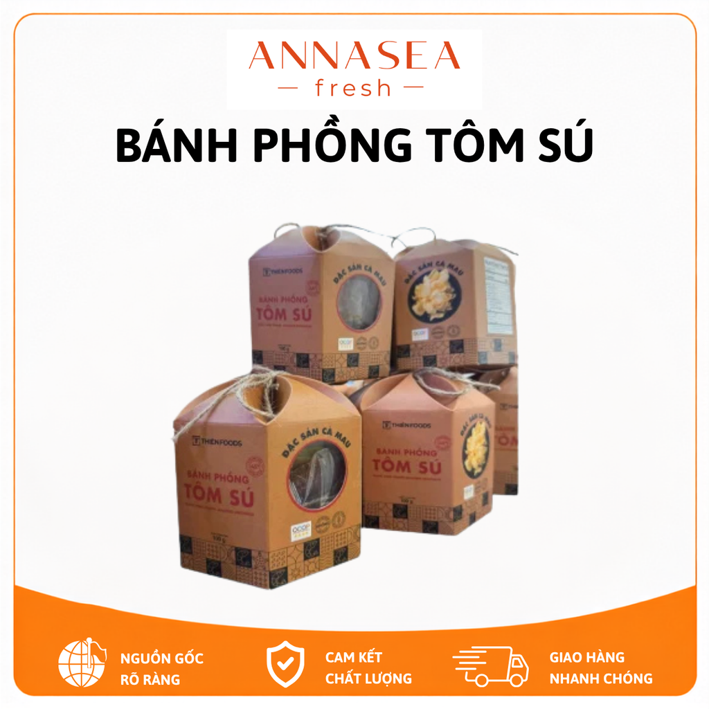  Bánh phồng Tôm - Hộp 100gr (chưa chiên) 