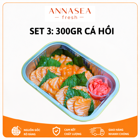  Set 3 - Sashimi Cá Hồi 300gr 