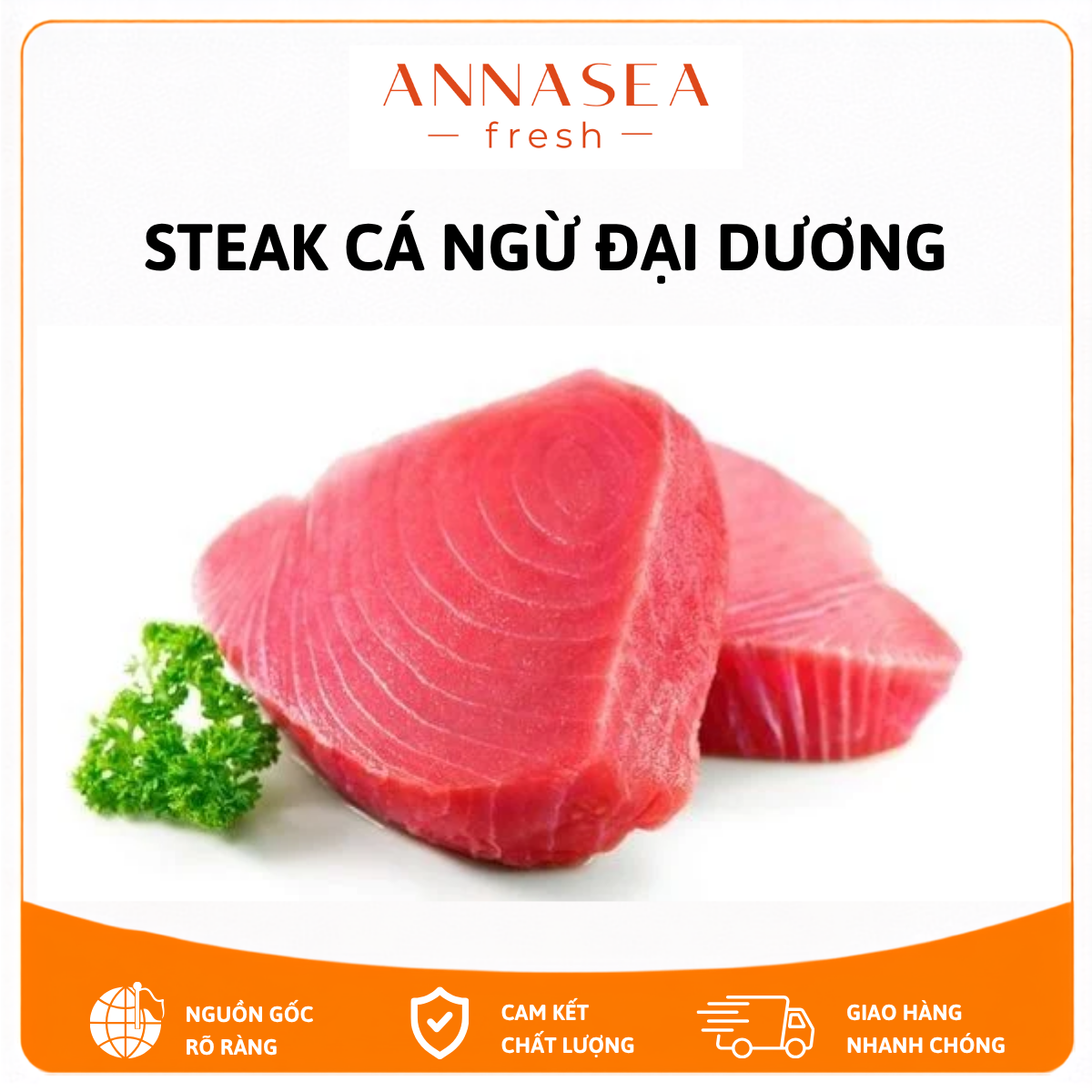  Steak Cá Ngừ Đại Dương Đông Lạnh 