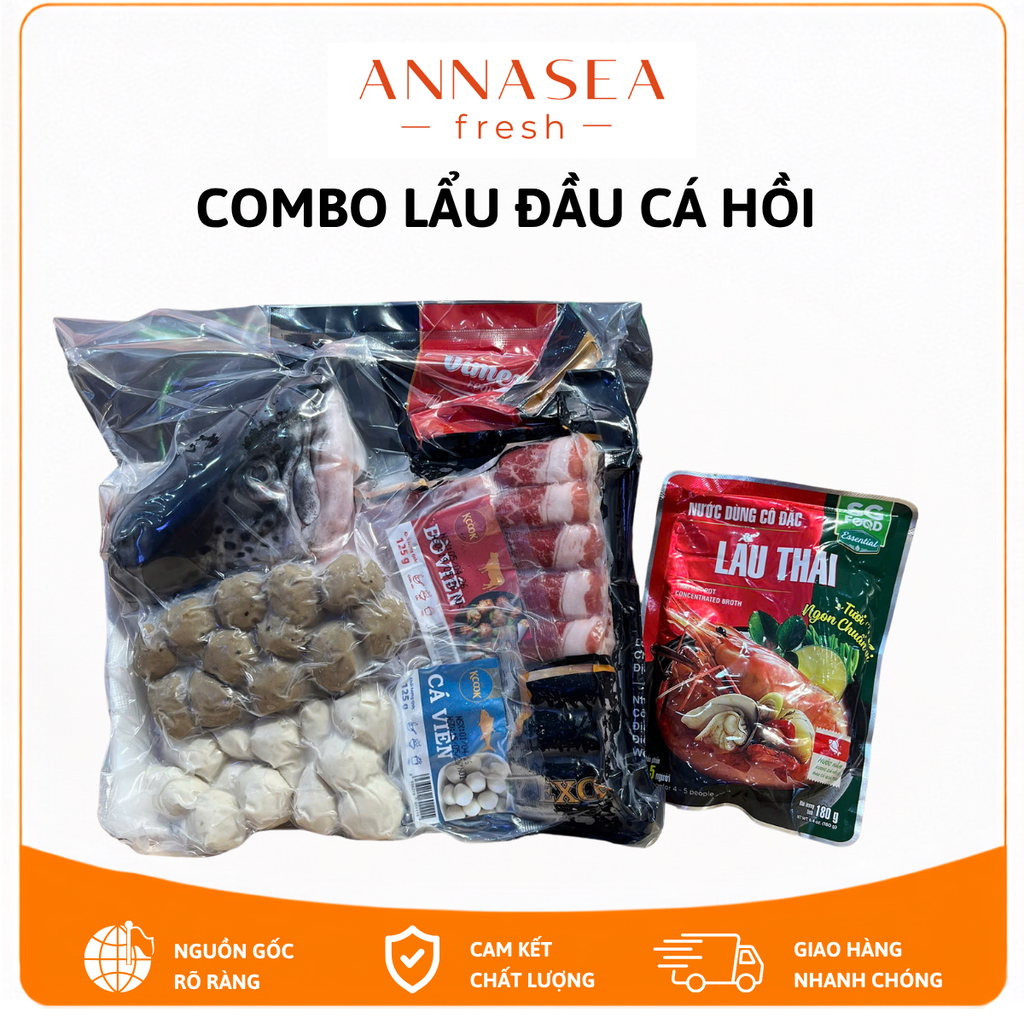 COMBO LẨU ĐẦU CÁ HỒI 