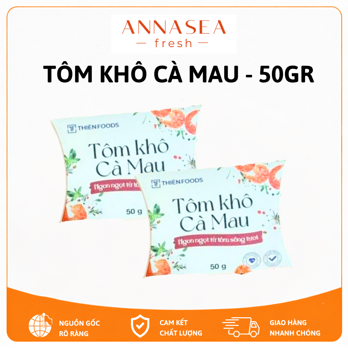  Tôm Khô Cà Mau - Hộp 50gr 