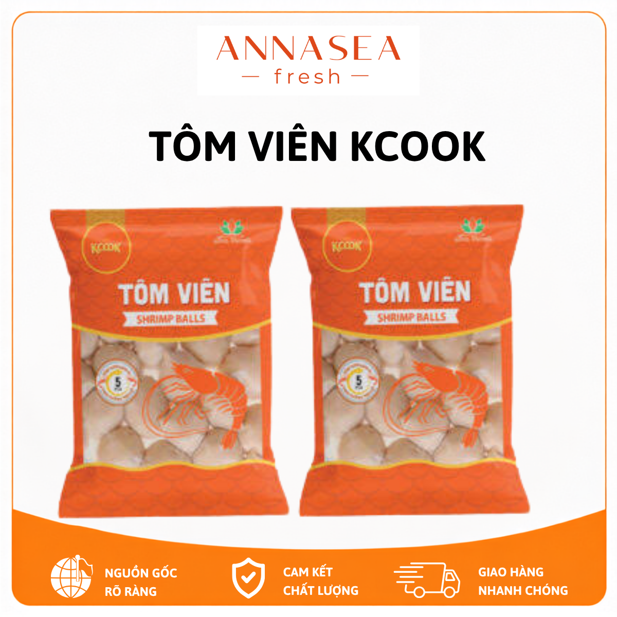  Tôm viên Kcook 200g 