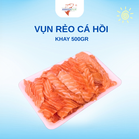  VỤN RẺO CÁ HỒI - 500gr 
