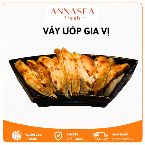  Vây Cá Hồi Ướp Gia Vị 