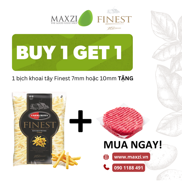  Combo khoai tây burger Maxzi 