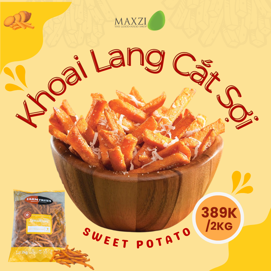  [SẢN PHẨM MỚI] Khoai Lang Farm Frites Cắt Sợi 2kg 