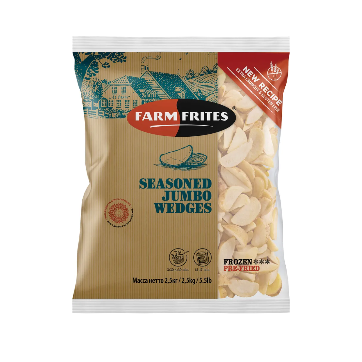  Khoai Tây Múi Cau Còn Vỏ Tẩm Vị 2kg 