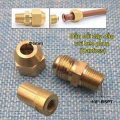 Bộ Béc Đốt Dầu gồm Béc Phun Danfoss, Điện Cực Đánh Lửa, Đĩa Ổn Định Ngọn Lửa, Nguồn Cao Áp Mồi Lửa