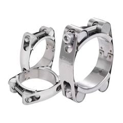 Đai Siết Ống Inox 304 Hai Đầu Cao Cấp Chống Gỉ, Chịu Áp Lực Cao (30-200mm)