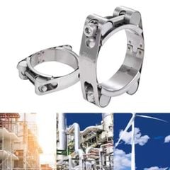 Đai Siết Ống Inox 304 Hai Đầu Cao Cấp Chống Gỉ, Chịu Áp Lực Cao (30-200mm)