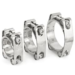Đai Siết Ống Inox 304 Hai Đầu Cao Cấp Chống Gỉ, Chịu Áp Lực Cao (30-200mm)