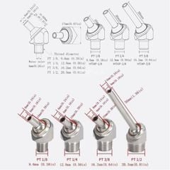 Đầu Phun Làm Mát Máy CNC Máy Tiện Chất Liệu Thép Không Gỉ 304