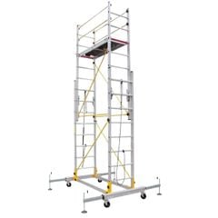 Giàn Giáo Xây Dựng Di Động Bằng Hợp Kim Nhôm Có Bánh Xe, Nâng Hạ Linh Hoạt