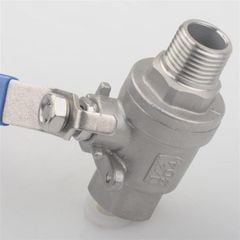 Van Bi Inox 304 Ren Trong Và Ngoài Kích Thước DN8 - DN50