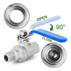 Van Bi Inox 304 Ren Trong Và Ngoài Kích Thước DN8 - DN50