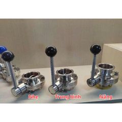 Van Bướm Vi Sinh Tháo Lắp Nhanh Ren Tùy Chỉnh Inox 304