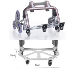 Xe Đẩy Hàng Leo Cầu Thang 6 Bánh Đa Năng Dễ Gấp Gọn Bằng Hợp Kim Nhôm Cao Cấp 90XT