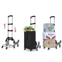 Xe Đẩy Hàng Leo Cầu Thang 6 Bánh Đa Năng Dễ Gấp Gọn Bằng Hợp Kim Nhôm Cao Cấp 90XT