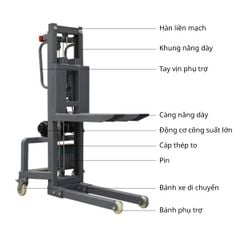 Xe Nâng Điện Mini Loại 1.6M Tải Trọng 300Kg