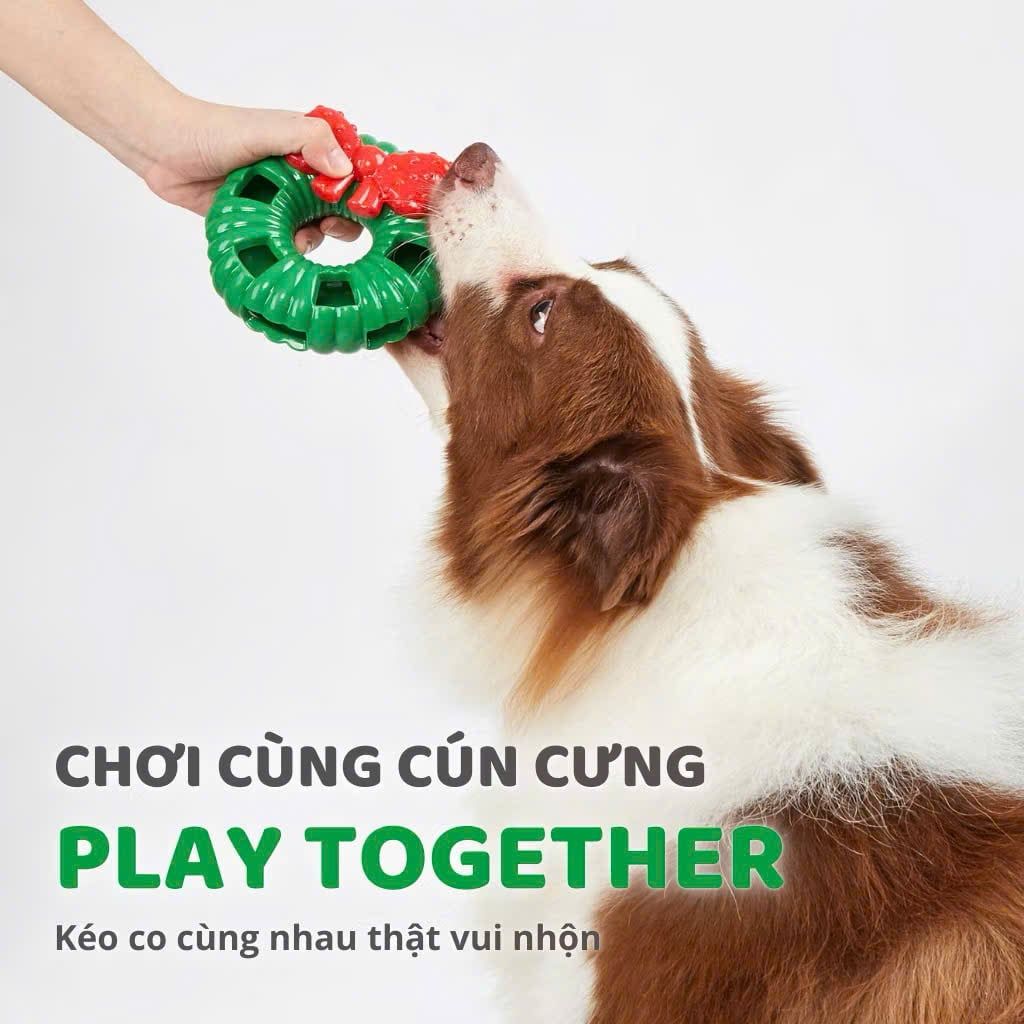  Đồ chơi vòng giáng sinh cho cún 