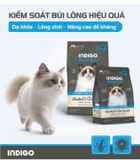  Thức ăn hạt khô hữu cơ cho mèo Indigo kiểm soát búi lông và tăng cường sức khoẻ tiêu hoá 