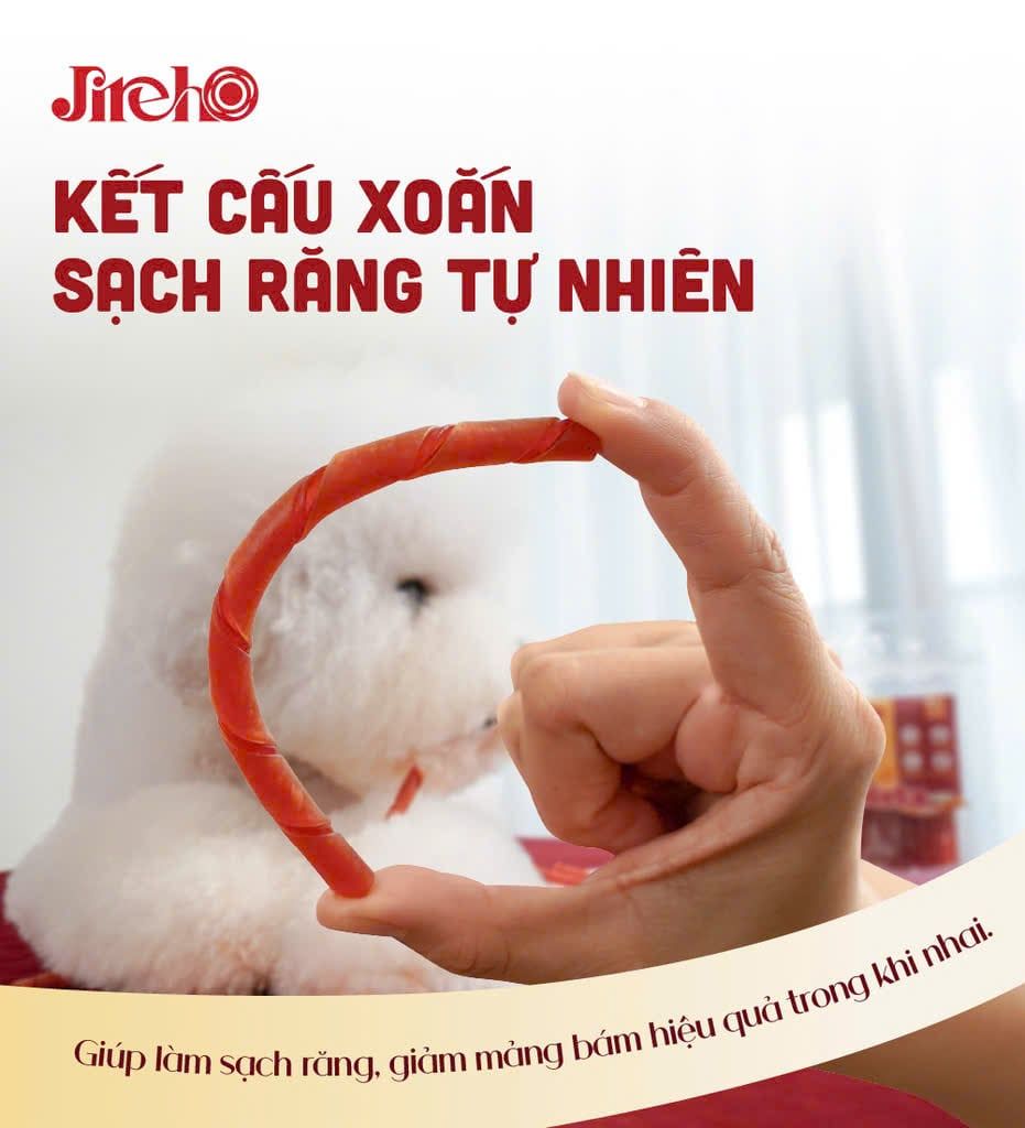  Que xoắn Thịt gà & Bơ đậu phộng JirehO 