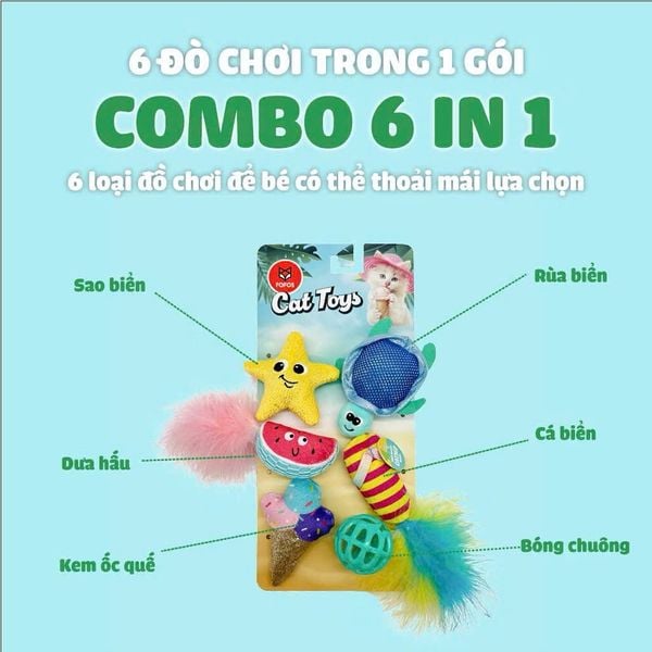  Đồ chơi cho mèo chủ đề biển 