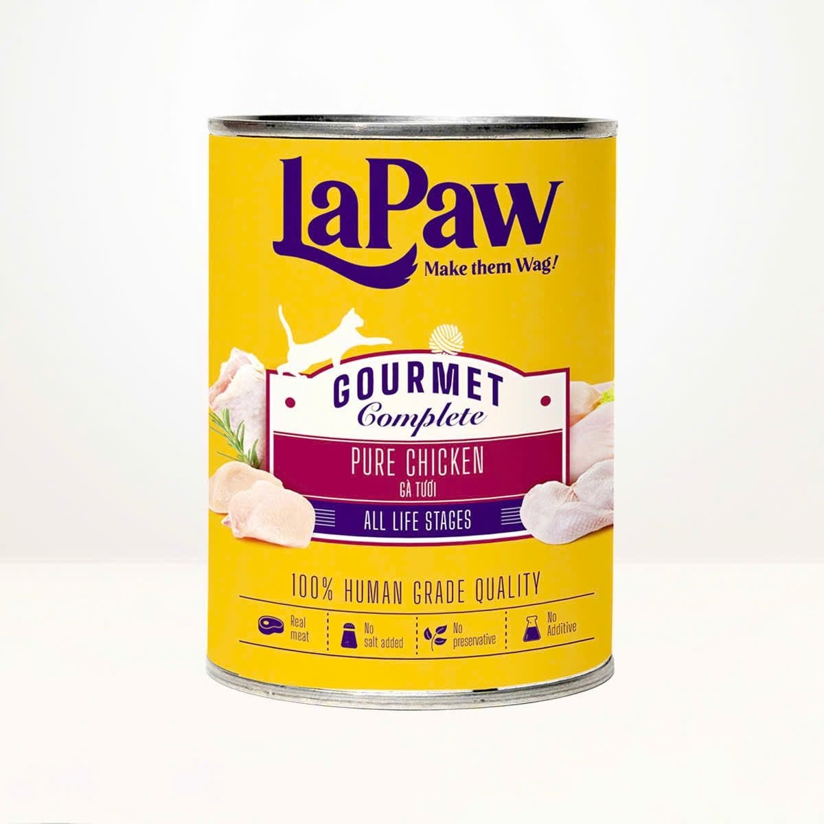  Pate LaPaw dạng lon cho mèo 375G 