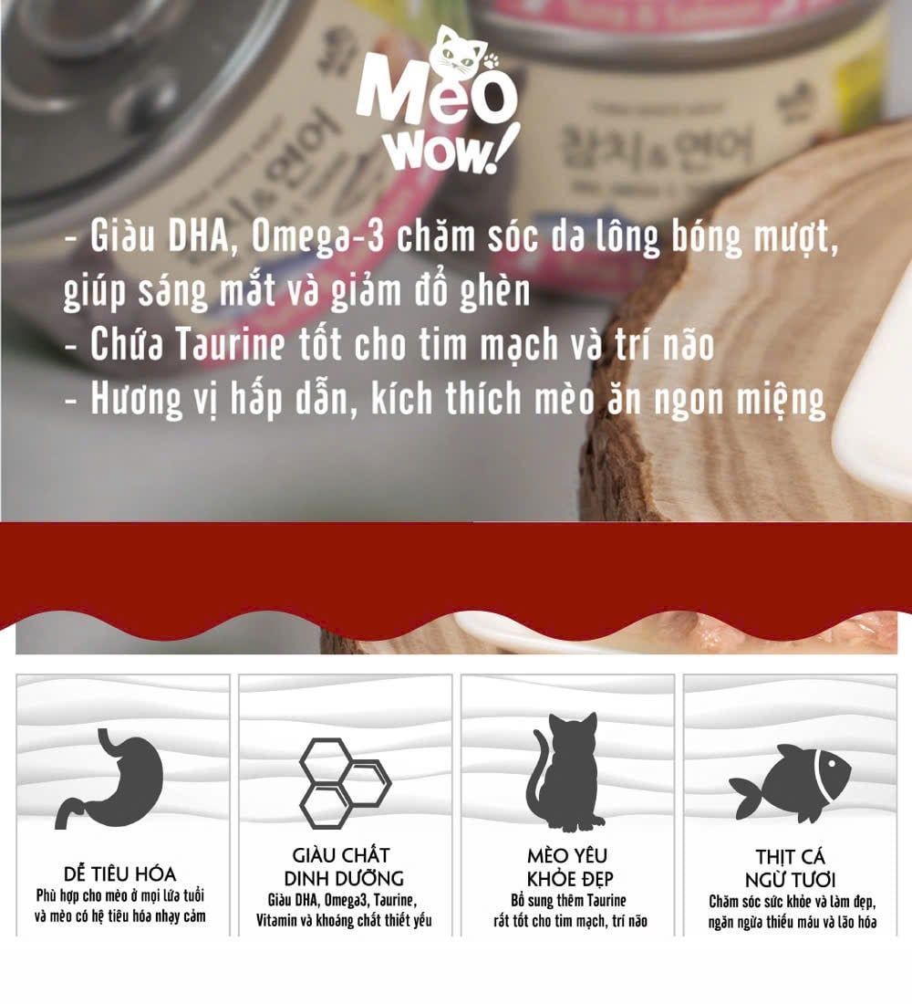  Pate lon Cá ngừ MeoWow! 