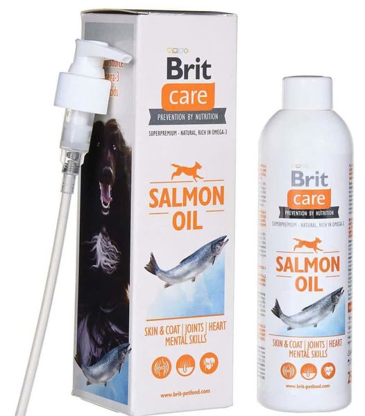  DẦU CÁ HỒI BRIT CARE – DƯỠNG LÔNG & TĂNG CƯỜNG SỨC KHỎE CHO CHÓ MÈO 