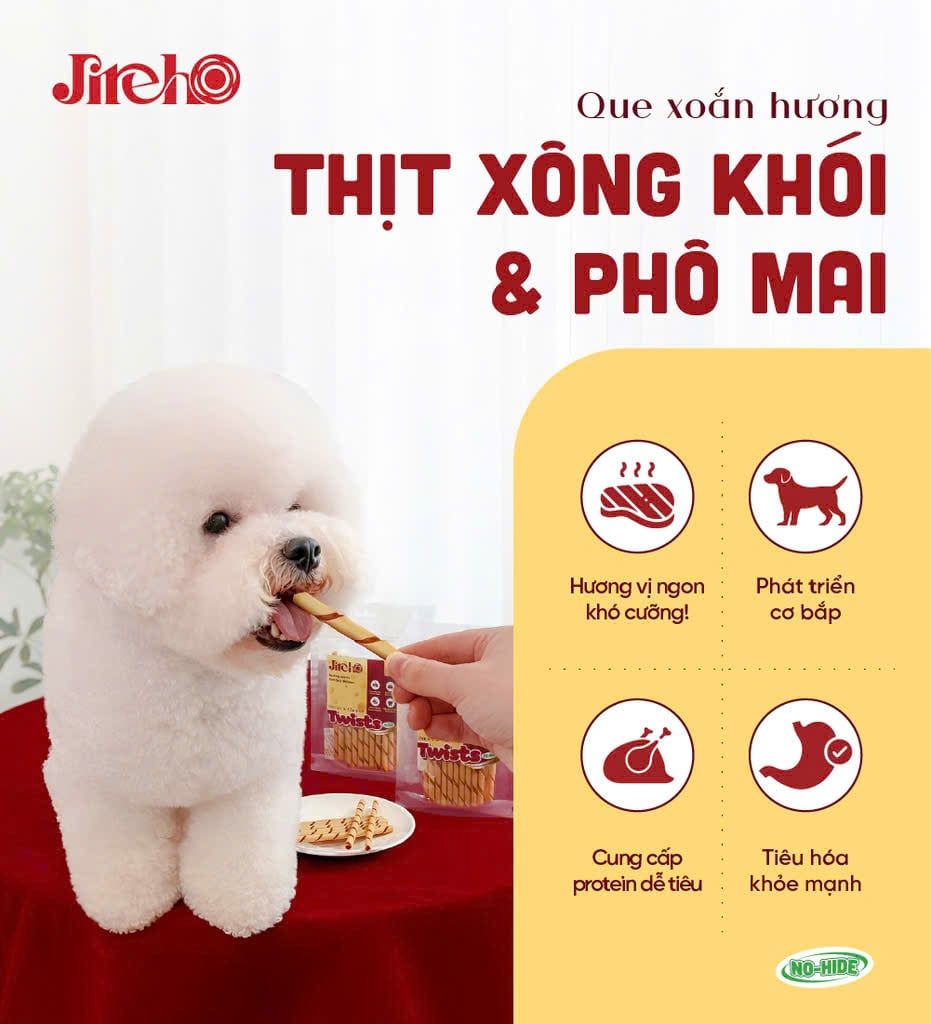  Que xoắn Thịt xông khói & Phô mai JirehO 