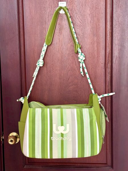  Túi vận chuyển Touchdog sọc xanh lá 