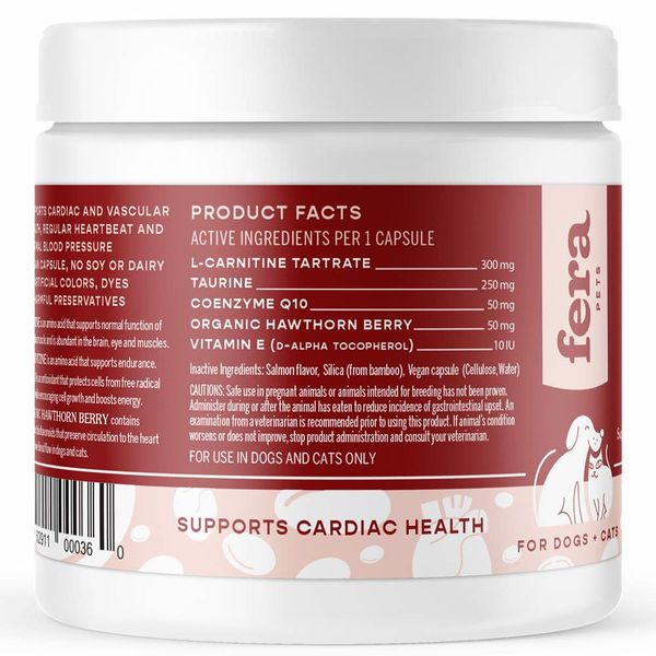 Fera Pets Cardiac Support – Hỗ Trợ Tim Mạch Toàn Diện Cho Thú Cưng 