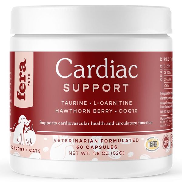  Fera Pets Cardiac Support – Hỗ Trợ Tim Mạch Toàn Diện Cho Thú Cưng 