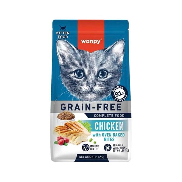  Hạt cho mèo con Wanpy Cat Food 1.5KG 